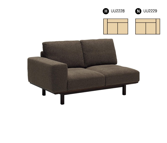 [Karimoku] UU22 sofa : (H)Right / (N)Left arm - two seatear sofa long