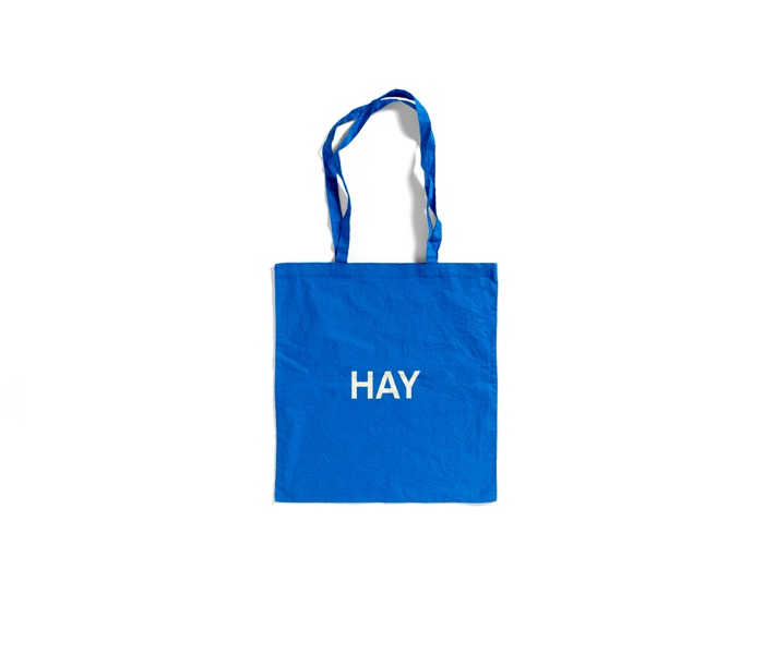 헤이 에코백(토트백) 스카이 블루 + 레드 로고 / HAY Blue Tote Bag Sky blue + Red logo*