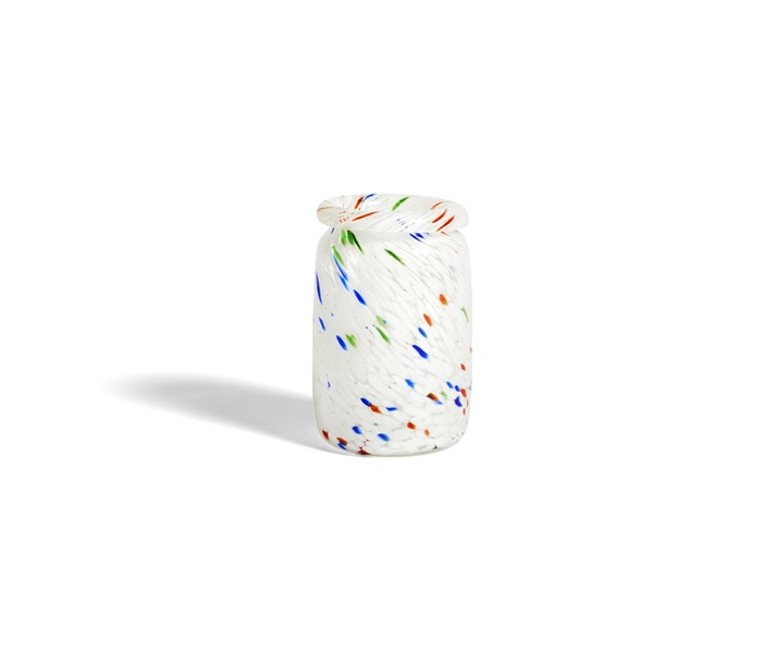 헤이 화병 스플래시 베이스 롤 넥 미디움 화이트 도트 / HAY Splash Vase Roll Neck M White Dot
