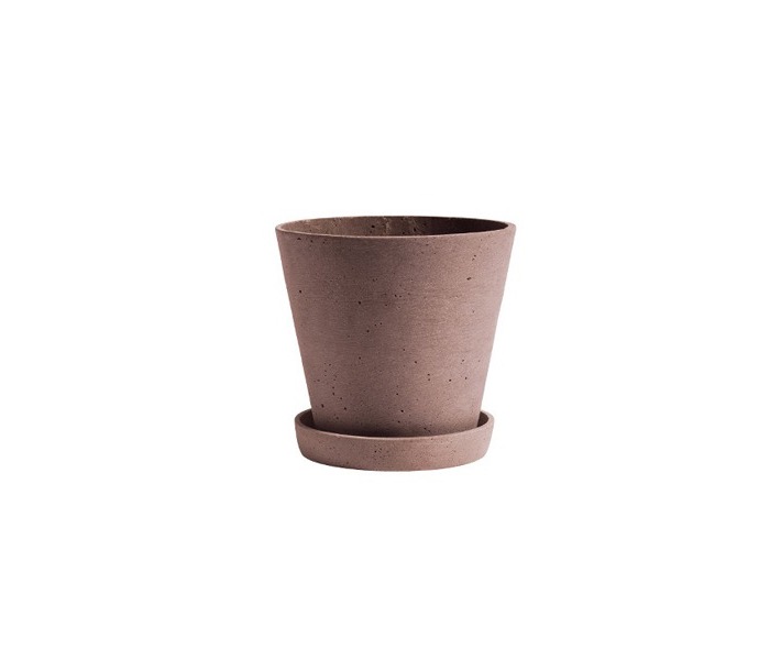 헤이 화분과 화분받침  M (구멍없음) / HAY Flower Pot with Saucer, Medium 2 colors